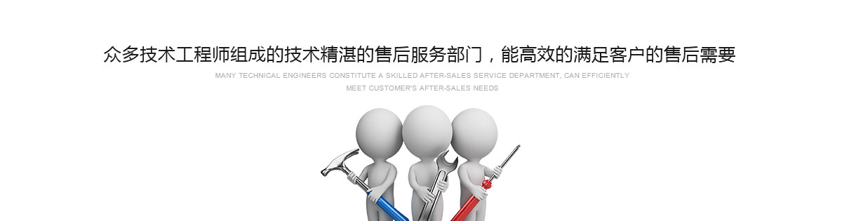 眾多技術(shù)工程師組成的技術(shù)精湛的售后服務(wù)部門(mén)，能高效的滿(mǎn)足客戶(hù)的售后需要